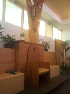 Vista laterale altare